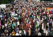 کاروان غدیر در مهمانی کیلومتری غدیر