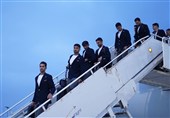 وصول المنتخب الإیرانی لکرة القدم إلى المکسیک