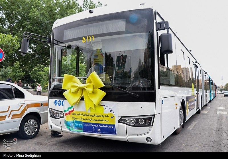 ورود اتوبوس‌های 18 متری به ناوگان حمل‌ونقل عمومی کرج