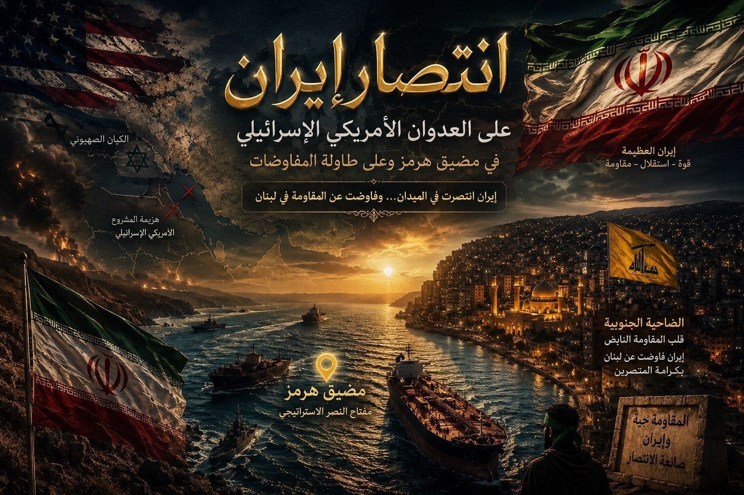 لبنان , حزب‌ الله لبنان , مضيق هرمز , دونالد ترامپ , الكيان الإسرائيلي , الحرب الأمريكية الإسرائيلية على إيران , 