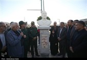 مراسم رونمائی از سردیس سپهبد شهید علی شادمانی در همدان