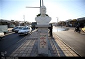 مراسم رونمائی از سردیس سپهبد شهید علی شادمانی در همدان