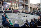 آیین تعویض پرچم حرم مطهر حضرت معصومه (س) بمناسبت آغاز ماه محرم