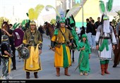 مراسم نمادین ورودکاروان امام حسین (ع) به کربلا در مریانج