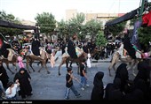 مراسم نمادین ورودکاروان امام حسین (ع) به کربلا در مریانج