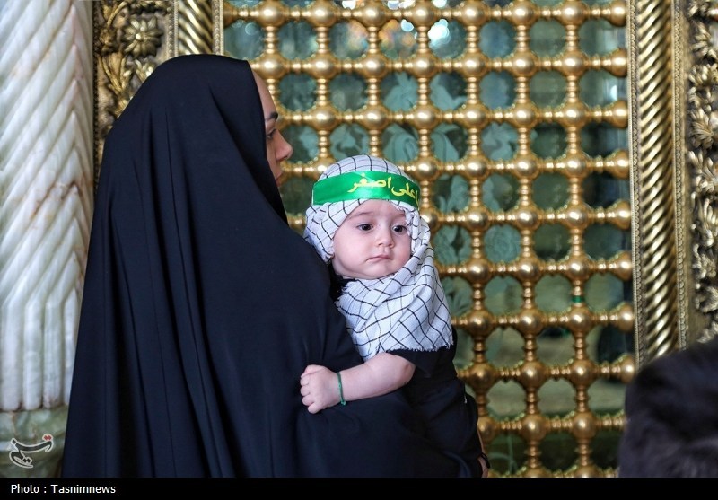 حسینیه تسنیم , ماه محرم , حضرت معصومه (س) , اخبار قم , شیرخوارگان حسینی ,