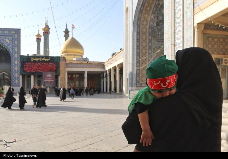 حسینیه تسنیم , ماه محرم , حضرت معصومه (س) , اخبار قم , شیرخوارگان حسینی ,