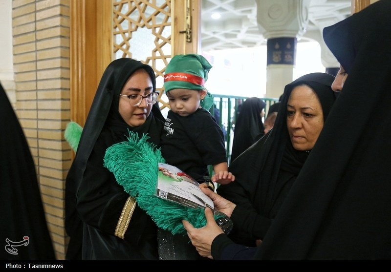 حسینیه تسنیم , ماه محرم , حضرت معصومه (س) , اخبار قم , شیرخوارگان حسینی ,