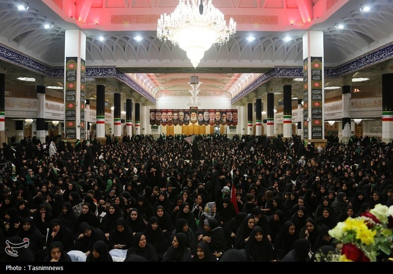 حسینیه تسنیم , ماه محرم , حضرت معصومه (س) , اخبار قم , شیرخوارگان حسینی ,