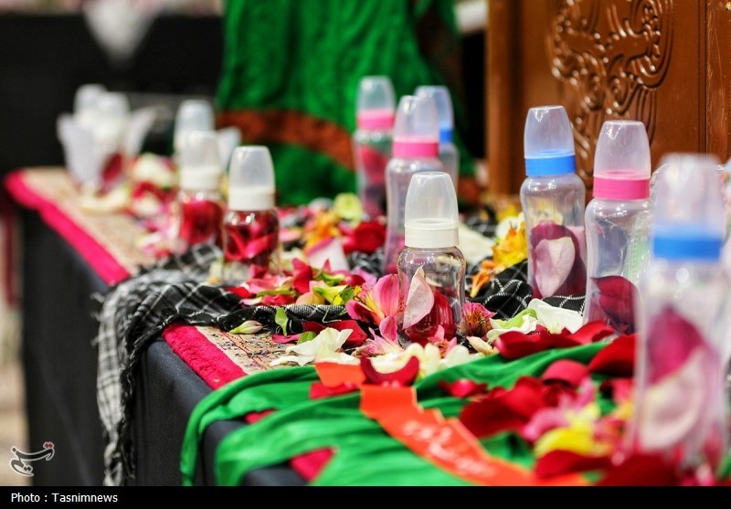 حسینیه تسنیم , ماه محرم , حضرت معصومه (س) , اخبار قم , شیرخوارگان حسینی ,