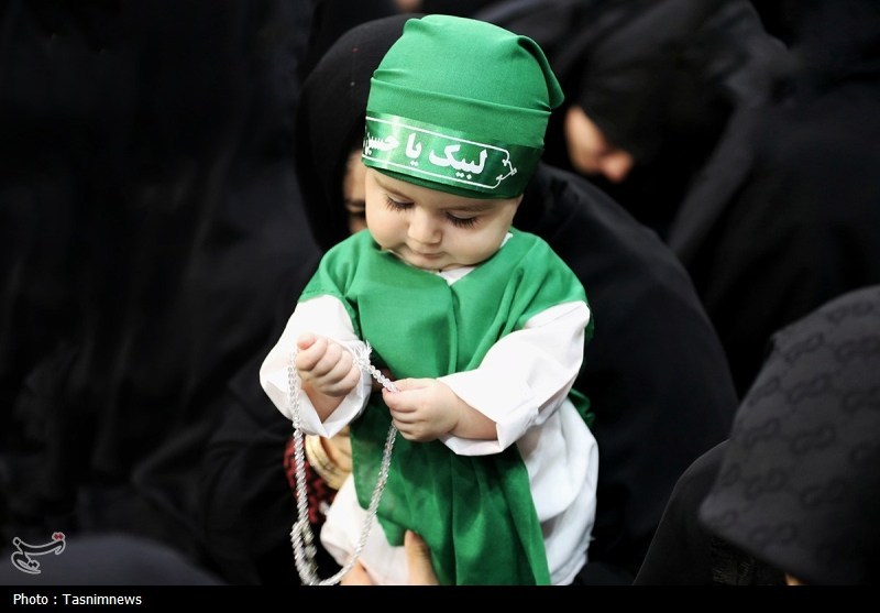 حسینیه تسنیم , ماه محرم , حضرت معصومه (س) , اخبار قم , شیرخوارگان حسینی ,