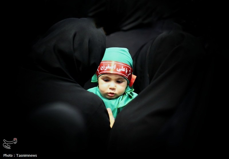 حسینیه تسنیم , ماه محرم , حضرت معصومه (س) , اخبار قم , شیرخوارگان حسینی ,