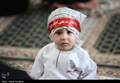 گزارش تصویری| همایش شیرخوارگان حسینی در رشت؛ حال و هوای نینوایی در باران اشک