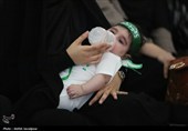 گزارش تصویری| همایش شیرخوارگان حسینی در رشت؛ حال و هوای نینوایی در باران اشک
