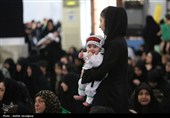 گزارش تصویری| همایش شیرخوارگان حسینی در رشت؛ حال و هوای نینوایی در باران اشک