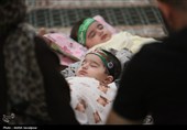 گزارش تصویری| همایش شیرخوارگان حسینی در رشت؛ حال و هوای نینوایی در باران اشک