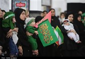 گزارش تصویری| همایش شیرخوارگان حسینی در رشت؛ حال و هوای نینوایی در باران اشک