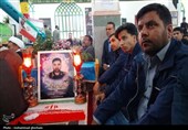 مراسم سالگرد شهادت سرهنگ دوم پاسدار مرتضی‌ ابراهیمی‌کارشک