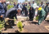افتتاح بوستان باغ ایرانی در محله 13 آبان تهران با حضور مسئولان شهری