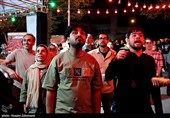 تماشای فوتبال ایران و بلژیک در بوستان مریم مقدس