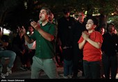 تماشای فوتبال ایران و بلژیک در بوستان مریم مقدس