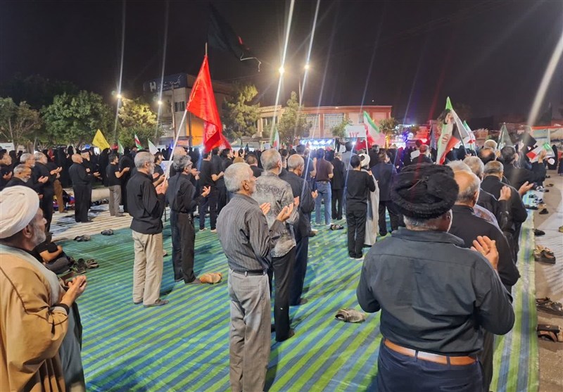 اخبار استان خراسان جنوبی , تاسوعا , حضرت عباس (ع) , عزاداری , حسینیه تسنیم ,