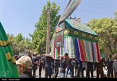 برگزاری آیین تعزیه‌خوانی و نخل‌گردانی نوقاب گناباد در روز عاشورا