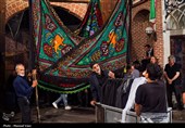 مراسم عزاداری سومین روز شهادت امام حسین (ع) در بازار تبریز