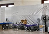 برپایی بیمارستان صحرایی بسیج جامعه پزشکی در سمنان‌