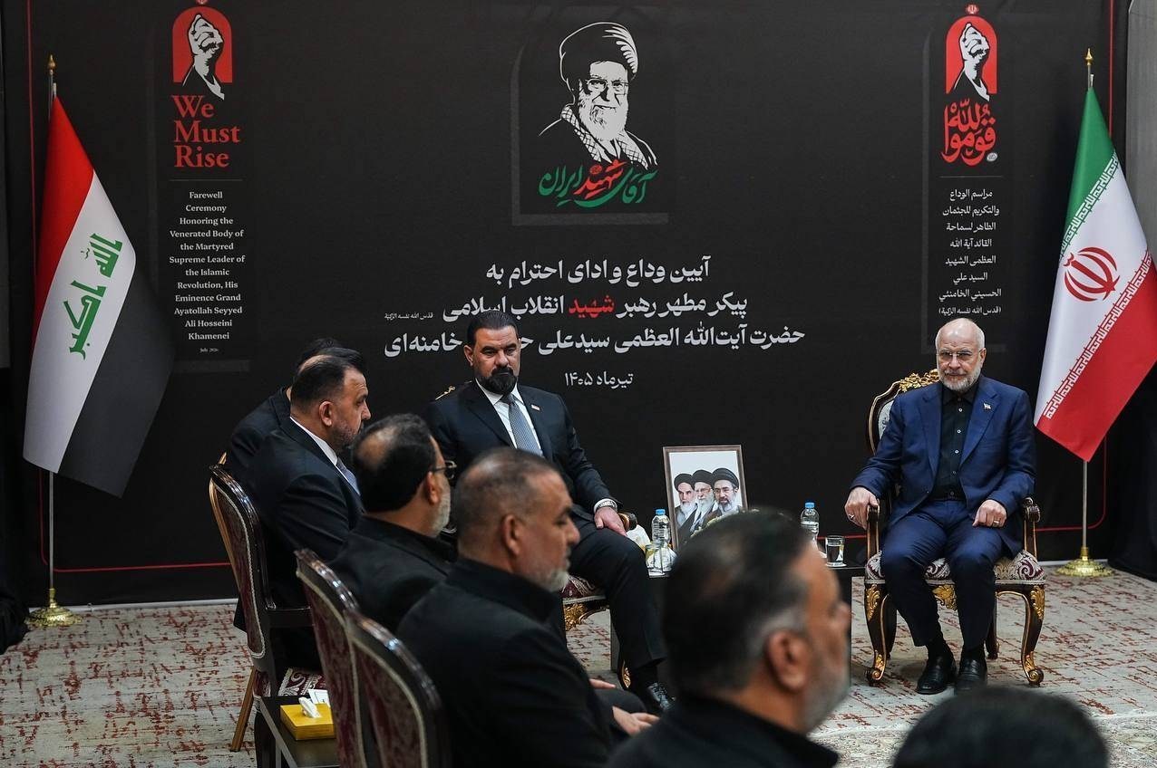 محمدباقر قالیباف , ریاست مجلس شورای اسلامی ایران , تشییع رهبر شهید , تشییع امام شهید , بدرقه آقای شهید ایران , تشییع آیتاللهالعظمی سید علی خامنهای ,