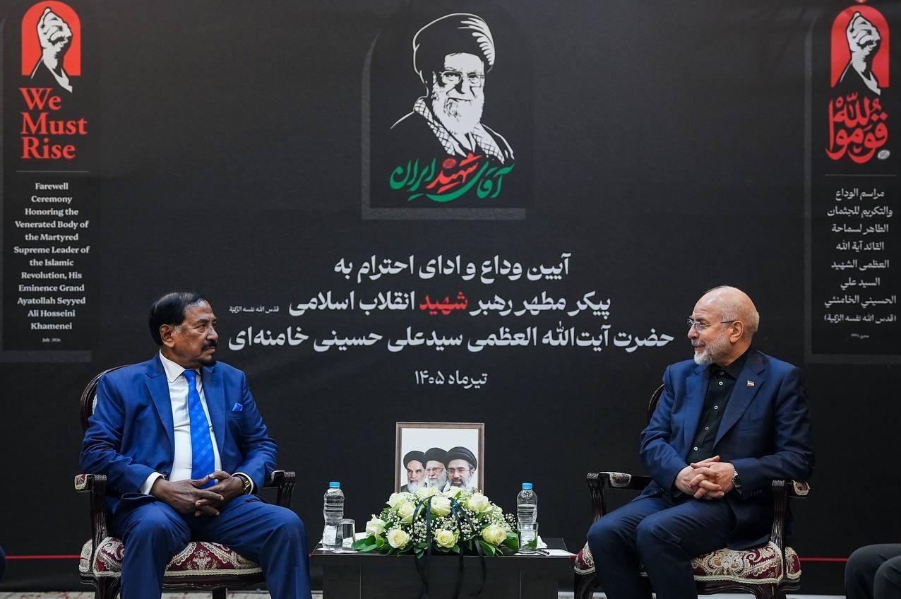 محمدباقر قالیباف , ریاست مجلس شورای اسلامی ایران , تشییع رهبر شهید , تشییع امام شهید , بدرقه آقای شهید ایران , تشییع آیتاللهالعظمی سید علی خامنهای ,