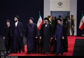 رؤساء الدول والمسؤولون الأجانب یؤدون تحیة الوداع للجثمان الطاهر للإمام الشهید (رض)