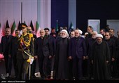 رؤساء الدول والمسؤولون الأجانب یؤدون تحیة الوداع للجثمان الطاهر للإمام الشهید (رض)