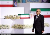 رؤساء الدول والمسؤولون الأجانب یؤدون تحیة الوداع للجثمان الطاهر للإمام الشهید (رض)