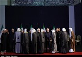 رؤساء الدول والمسؤولون الأجانب یؤدون تحیة الوداع للجثمان الطاهر للإمام الشهید (رض)