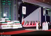رؤساء الدول والمسؤولون الأجانب یؤدون تحیة الوداع للجثمان الطاهر للإمام الشهید (رض)