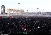 مراسم اقامه نماز بر پیکر امام شهید امت