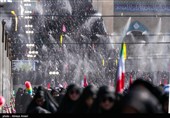 مراسم اقامه نماز بر پیکر امام شهید امت