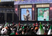 مراسم اقامه نماز بر پیکر امام شهید امت