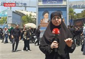 گزارش سایت عربی تسنیم از اقامه نماز بر پیکر رهبر شهید در مصلی تهران