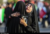 میدان انقلاب تهران پیش از آغاز مراسم  تشییع پیکر مطهر آقای شهید ایران