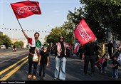 پیش از آغاز مراسم  تشییع پیکر مطهر آقای شهید ایران