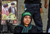 پیش از آغاز مراسم  تشییع پیکر مطهر آقای شهید ایران