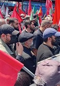الجنرال قاآنی یشارک فی مراسم تشییع جثمان قائد الثورة الإسلامیة الشهید