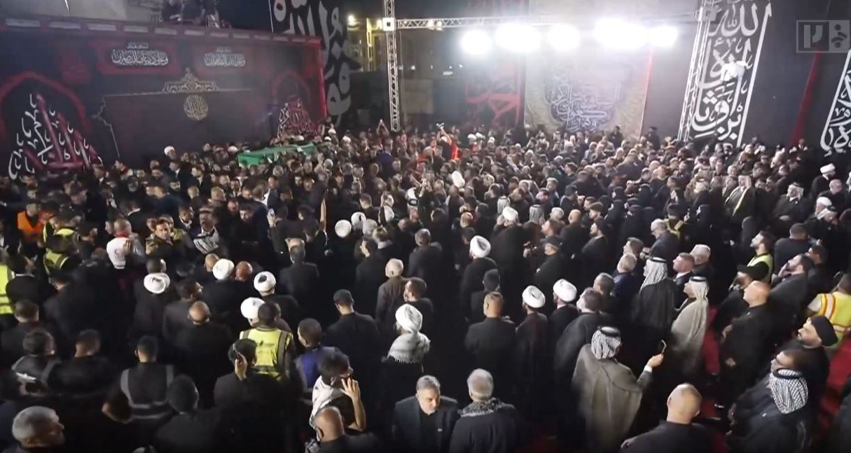 شهر نجف اشرف , کشور عراق , مراسم تشییع , تشییع رهبر شهید , تشییع امام شهید , تشییع آیتاللهالعظمی سید علی خامنهای , بدرقه آقای شهید ایران ,