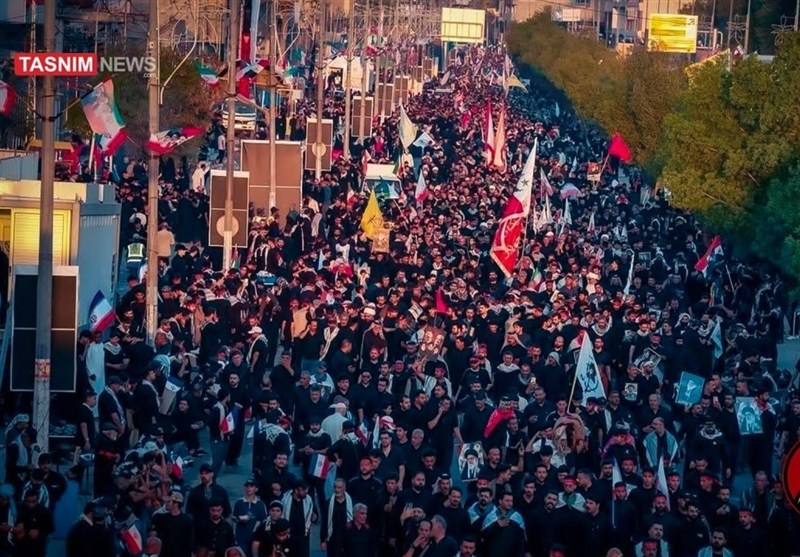 تشییع رهبر شهید , تشییع امام شهید , تشییع آیت‌الله‌العظمی سید علی خامنه‌ای , بدرقه آقای شهید ایران , شهر نجف اشرف , 