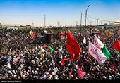 مشارکت مقتدی صدر در مراسم تشییع قائد شهید امت