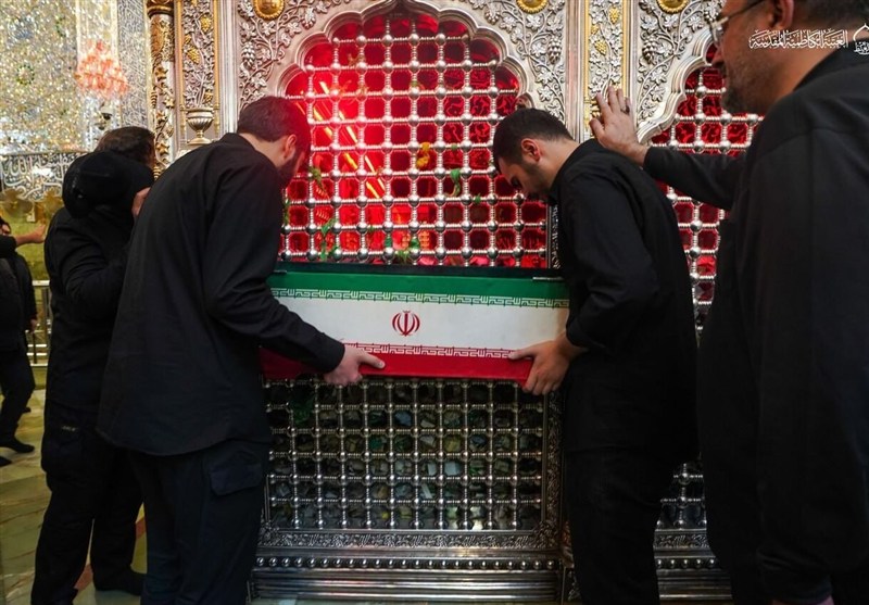 کاظمین , تشییع رهبر شهید , تشییع امام شهید , تشییع آیتاللهالعظمی سید علی خامنهای , بدرقه آقای شهید ایران ,