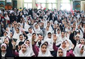 تجمع دو هزار نفری دانش آموزان زنجانی