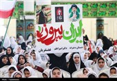 تجمع دو هزار نفری دانش آموزان زنجانی